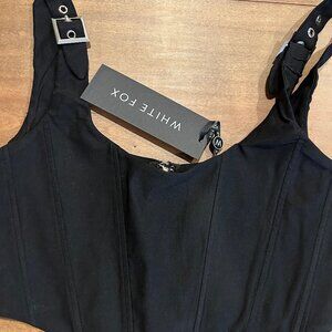 Whitefox Corset Top, Black Color, red color